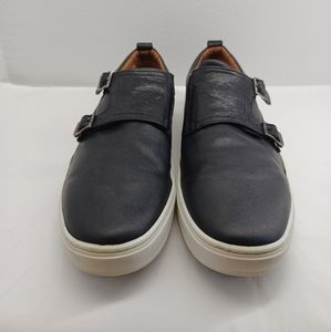 Brothers united mens leather luxury Double monk size 12 Black